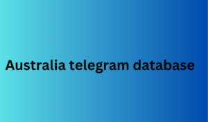 Australia telegram database
