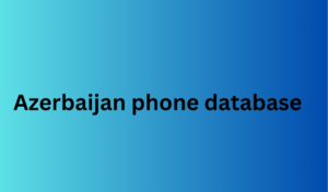 Azerbaijan phone database