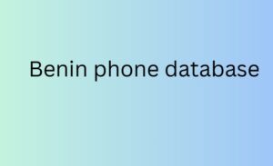 Benin phone database