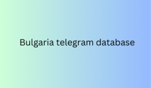 Bulgaria telegram database