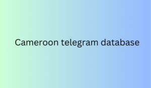 Cameroon telegram database