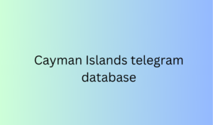 Cayman Islands telegram database