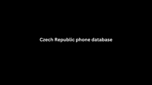 Czech Republic phone database
