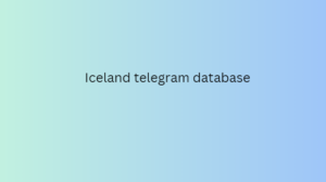 Iceland telegram database