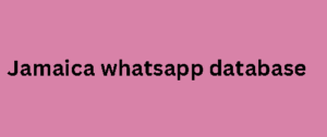 Jamaica whatsapp database