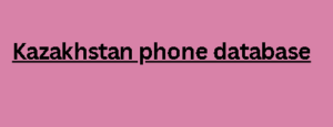 Kazakhstan phone database