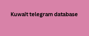 Kuwait telegram database