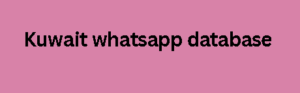 Kuwait whatsapp database