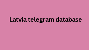 Latvia telegram database