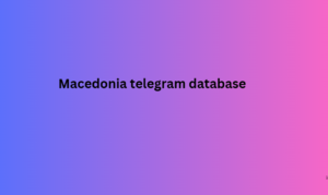 Macedonia telegram database