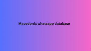 Macedonia whatsapp database