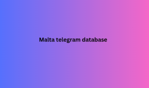 Malta telegram database