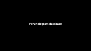 Peru telegram database