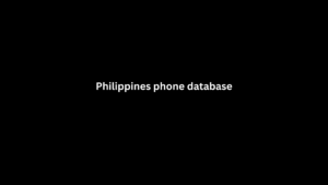 Philippines phone database