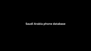 Saudi Arabia phone database