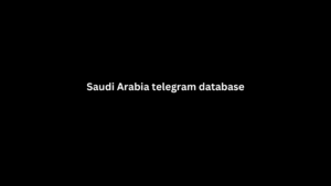 Saudi Arabia telegram database